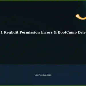 Fixing W11: RegEdit Permission Errors and Uninstalling BootCamp Drivers - Magic Keyboard Issue