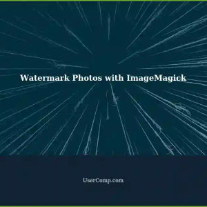 Layer Photo Stop Watermark using ImageMagick