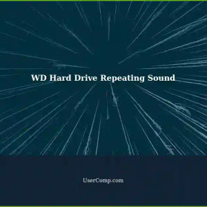 WD 3.0TB Hard Drive Making Curious Repeating Sound