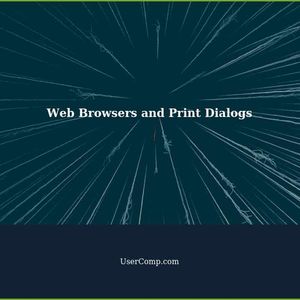 Why do web browsers implement their own print dialogs?