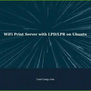 Using a Specified LPD/LPR Print Server with WiFi Interface on Ubuntu/Linux