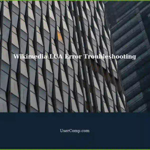 Troubleshooting Wikimedia Pages with LUA Errors