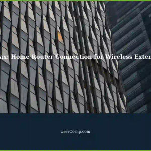 Directly Connecting Home Router to WiMax Internet Service for Wireless Extension
