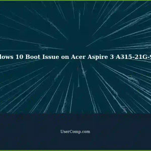 Windows 10 Won't Boot: Acer Aspire 3 A315-21G-962Y Fails to Start, Ubuntu Boots Fine - Diagnose the Issue
