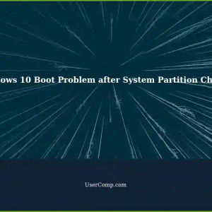 Windows 10 Won't Boot: Reboot Selection Problem After Changing System Partition