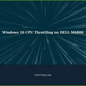 Fresh Windows 10 Installation on DELL M6800: CPU Throttling at 10%