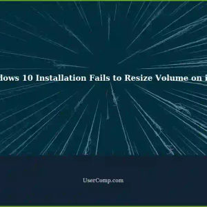 Failed to Resize Volume during Windows 10 Installation on iMac