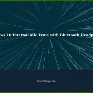 Windows 10 Laptop: No Sound from Internal Microphone for Bluetooth Headphones