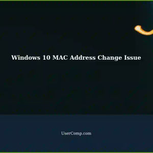 Changing Windows 10 Network Adapter MAC Address: Strange Behavior