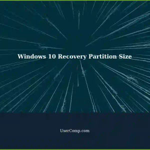 Define and Set the Size of the Recovery Partition for Windows 10 Installation