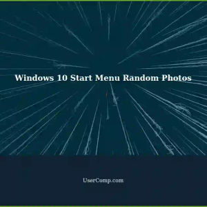 Windows 10 Start Menu Shows Random Photos Application Gadget