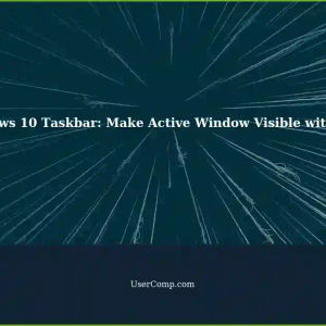 Make Active Window Obvious in Taskbar (Windows 10) using AHK Script