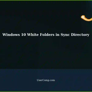Strange Explorer Behavior in Windows 10: White Folders in '~/sync/dev'