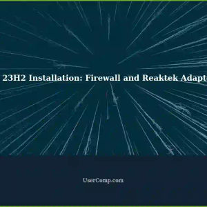 Windows 11 23H2 Installation: Firewall Drops DHCP, Reaktek 2.5GbE 8125 Adapter Connection Issues