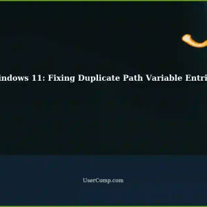 Resolving Duplicate Entries in Windows 11 Path Variable: A Step-by-Step Guide