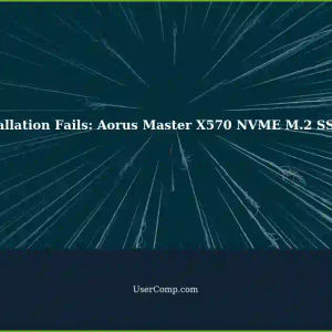 Windows 11 Installation Fails: Driver for Aorus Master X570 NVME M.2 SSD Required