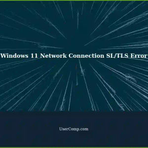 Windows 11: Network Connection Error with SL/TLS (0x8004210A)