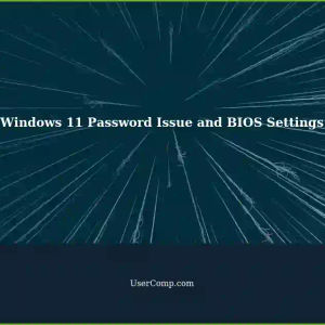 Windows 11: Cousin Cannot Deny Password, BIOS Settings Affecting PC Boot