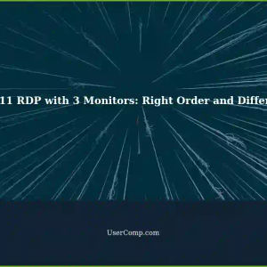 Remotely Using Multiple Monitors: Right Order in Windows 11 (3 Monitors, Different Sizes)