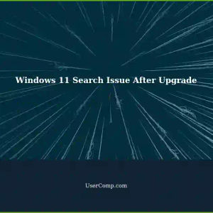 Windows 11 Search Feature Stops Working After Upgrade
