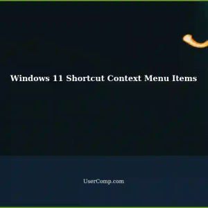 Windows 11: Using Shortcuts for Context Menu Items