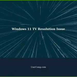 Unable to Set Resolution 1080i on TV via HDMI with Windows 11