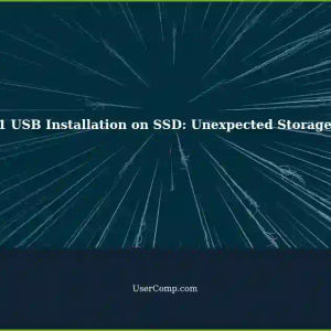 Troubleshooting Windows 11 USB Installation on a 64GB SSD: Unexpected Storage Reduction