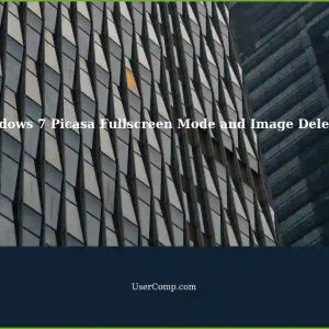 Setting Fullscreen/Slideshow Mode and Deleting Images in Windows 7 Picasa Photo Viewer