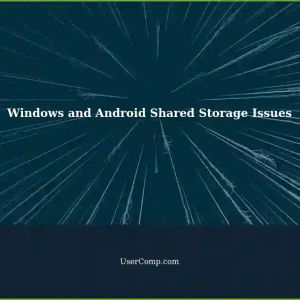 Windows Can't Find Android Internal Storage Mounted as Share