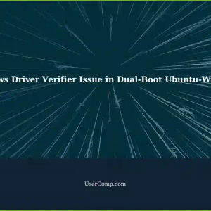 Resolving Endless Blue Screen Loop after Playing with Windows Driver Verifier on Dual-Boot Ubuntu-Windows System