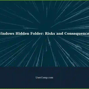 Setting the 'Hidden' Attribute in Windows Folder: Risks and Consequences