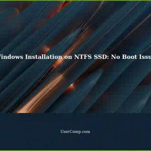 Windows No Boot Issue After Installation on NTFS SSD