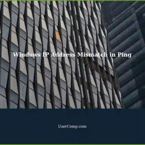 Windows 'ping IP' Uses Wrong IP Address: A Troubleshooting Guide