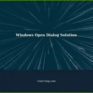 Windows Always Prompting for 'Open' Dialog: Possible Solutions