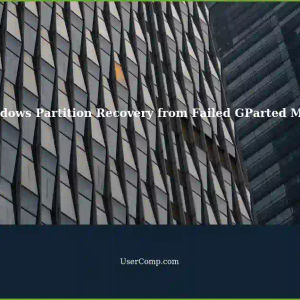 Recovering Windows Partition after GParted Move Process Fails