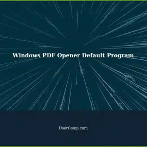 Setting Default Programs for OneFile in Windows: PDF Opener Issue