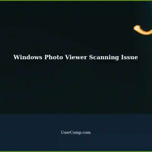 Windows Photo Viewer: Won't Scan Shared Folder