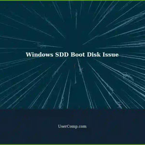 Windows Laptop: Lost Power Hours, Doesn't Recognize SDD Boot Disk