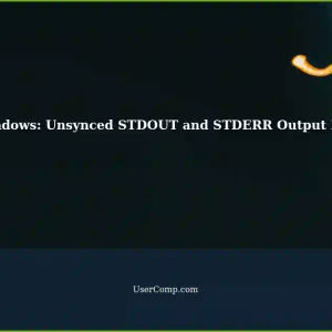 Avoiding Unsynced STDOUT and STDERR Output File in Windows