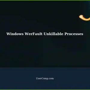 Unkillable Suspended Processes in Windows Error Logging (WerFault)