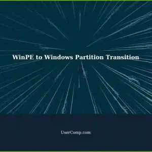 Transitioning from WinPE to Windows Partition without Restart
