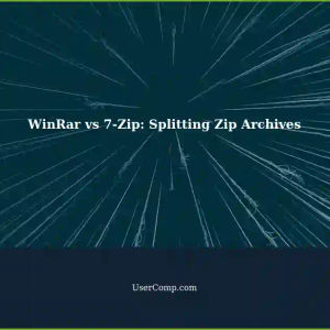 Splitting Zip Archives with WinRar vs 7-Zip: A Comparison