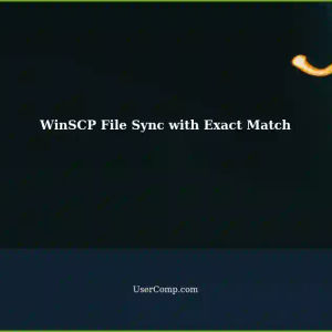 WinSCP: Synchronize - Keep Copying Files with Exact Match