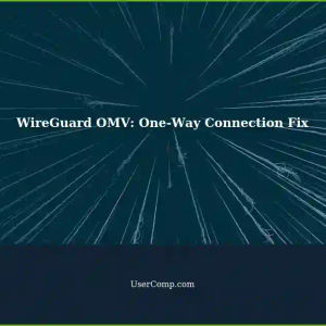 WireGuard on OMV: One-Way Connection Works, Configuration Adjustments