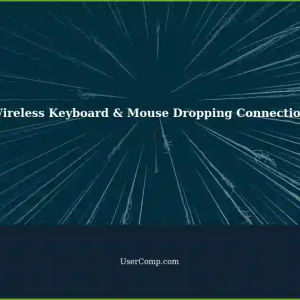 Troubleshooting Wireless Keyboard and Mouse Intermittently Dropping Connection in a Household