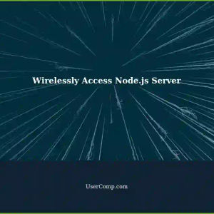 Wirelessly Accessing Locally Hosted Node.js Server: A Guide for Developers