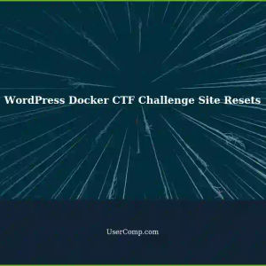 WordPress Site in Docker CTF Challenge Resets Every 15 Minutes: Vulnerable?
