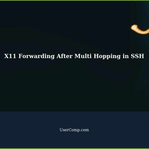 How to X11 forward after multi hopping in SSH?