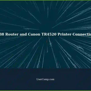 Connecting Printer to Laptop via Network: XB8 Router and Canon TR4520 Printer