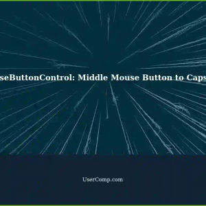 XMouseButtonControl: Reassign Middle Mouse Button to Caps Lock